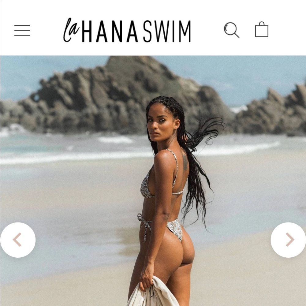 Lahana swim ruched cheetah bikini